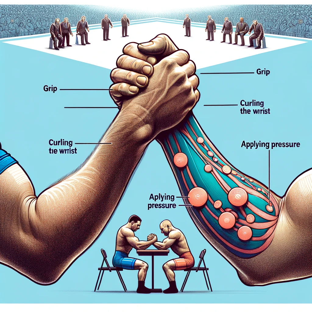 Cupping in arm wrestling