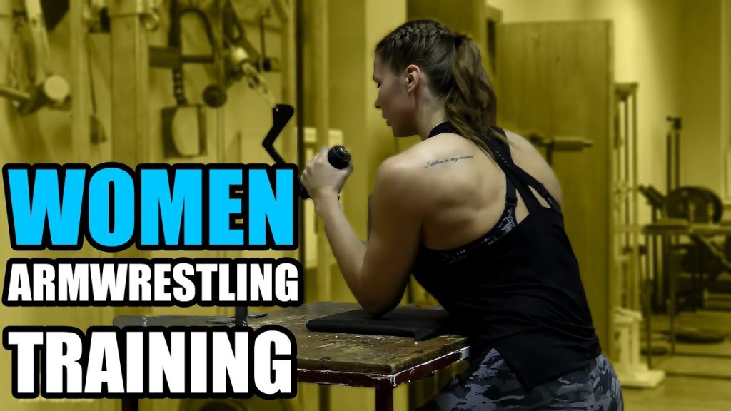 female arm wrestlers Training