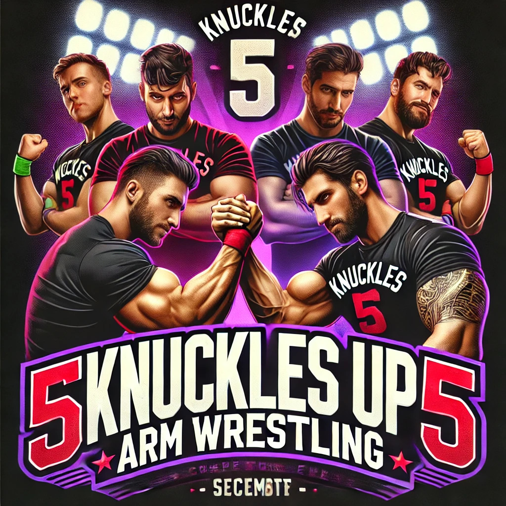 Intense arm wrestling action at Knuckles Up 5 Arm Wrestling Event